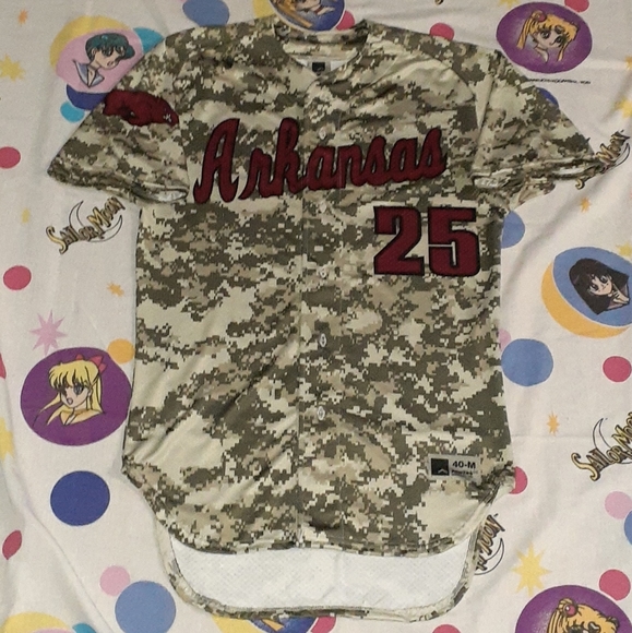 NCAA | Shirts | Arkansas Razorbacks Authentic Digital Camo Baseball ...